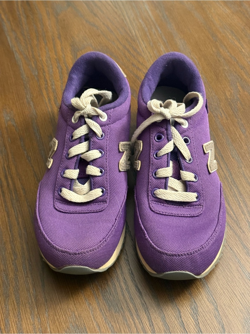 New Balance 501 Purple Canvas Sneakers Youth Size 3